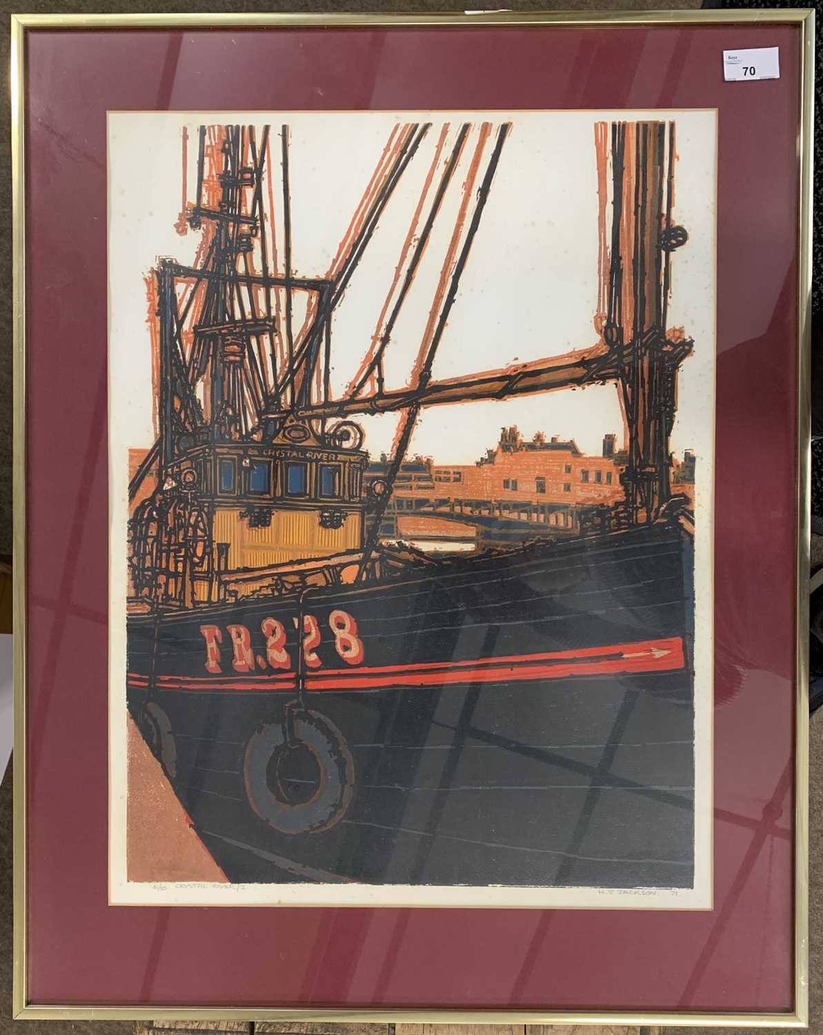 Lot 70 - H J Jackson Linocut