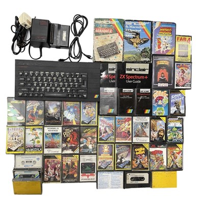 Lot 351 - A 1980s Sinclair ZX Spectrum+, together with...