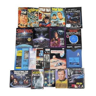Lot 63 - A quantity of various Star Trek books, guides...