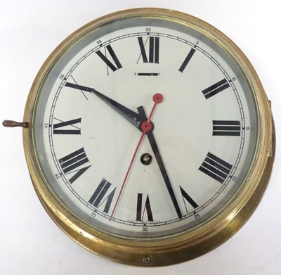 Lot 383 - Smiths Military Bulkhead Clock