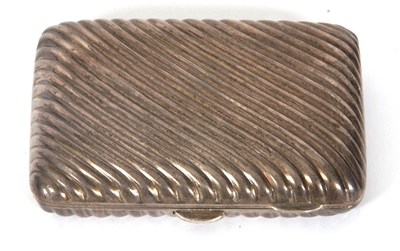 Lot 16 - A hallmarked silver cigarette case of slightly...