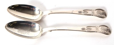 Lot 22 - Two Scottish silver Kings pattern serving...