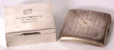 Lot 53 - Mixed Lot:  A George V silver cigarette case...