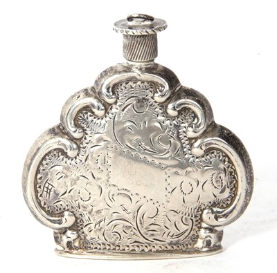 Lot 130 - Continental white metal ornate scent bottle...