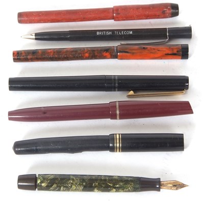 Lot 153 - A group of seven various pens to include six...