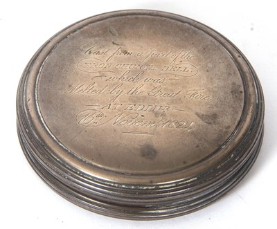 Lot 180 - An early 19th Century round box/paper weight,...