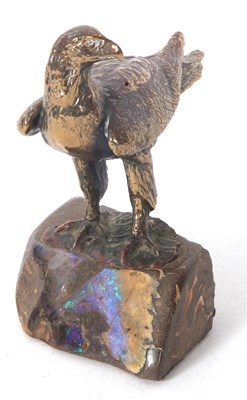 Lot 188 - A heavy cast paperweight model of an eagle...