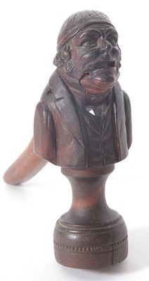 Lot 191 - Vintage carved nut cracker of a mans head and...