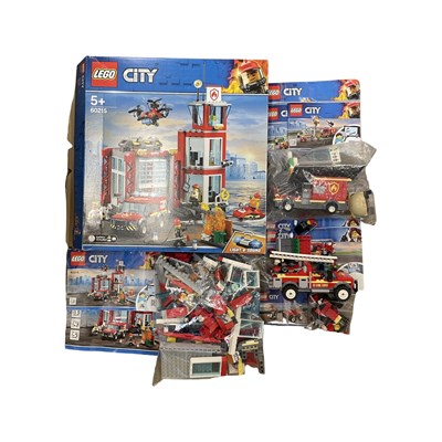 Lot 276 - A mixed lot of Lego City Fire Fighter sets, to...