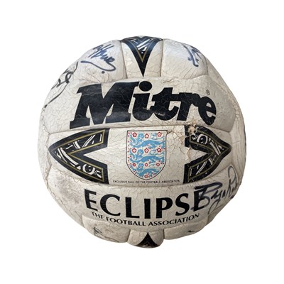 Lot 255 - A Mitre football, bearing the signatures of...