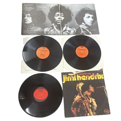 Lot 176 - A pair of Jimi Hendrix 12" vinyl LPs, to...