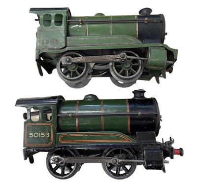 Lot 159 - A pair of Hornby 0 gauge locomotives in green...