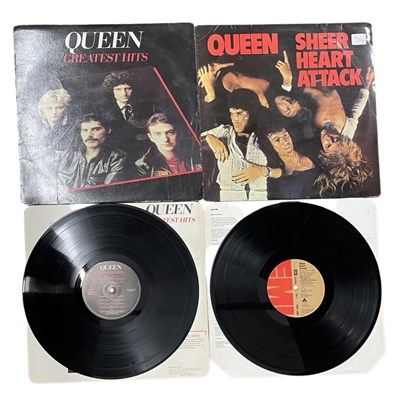 Lot 190 - A pair of Queen 12" vinyl LPs, to include:  -...