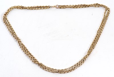 Lot 120 - An unmarked, adapted long guard chain /...