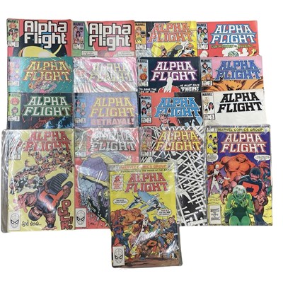 Lot 80 - A collection of 1983-1984 Alpha Flight comic...