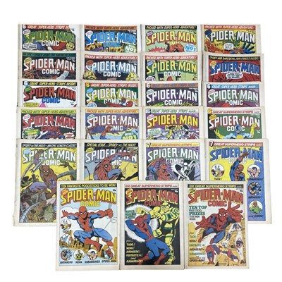 Lot 65 - A collection of 1979 Spider-Man Comic books by...