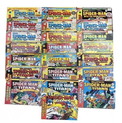 Lot 69 - A collection of 1975-1977 Super Spider-Man...