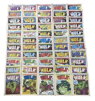 Lot 73 - A large collection of 1979-1980 Hulk by Marvel...