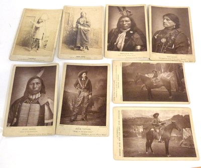 Lot 483 - Buffalo Bill Woodbury Cards of Native Americans