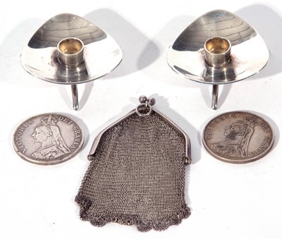 Lot 148 - Mixed Lot comprising two Victorian silver...