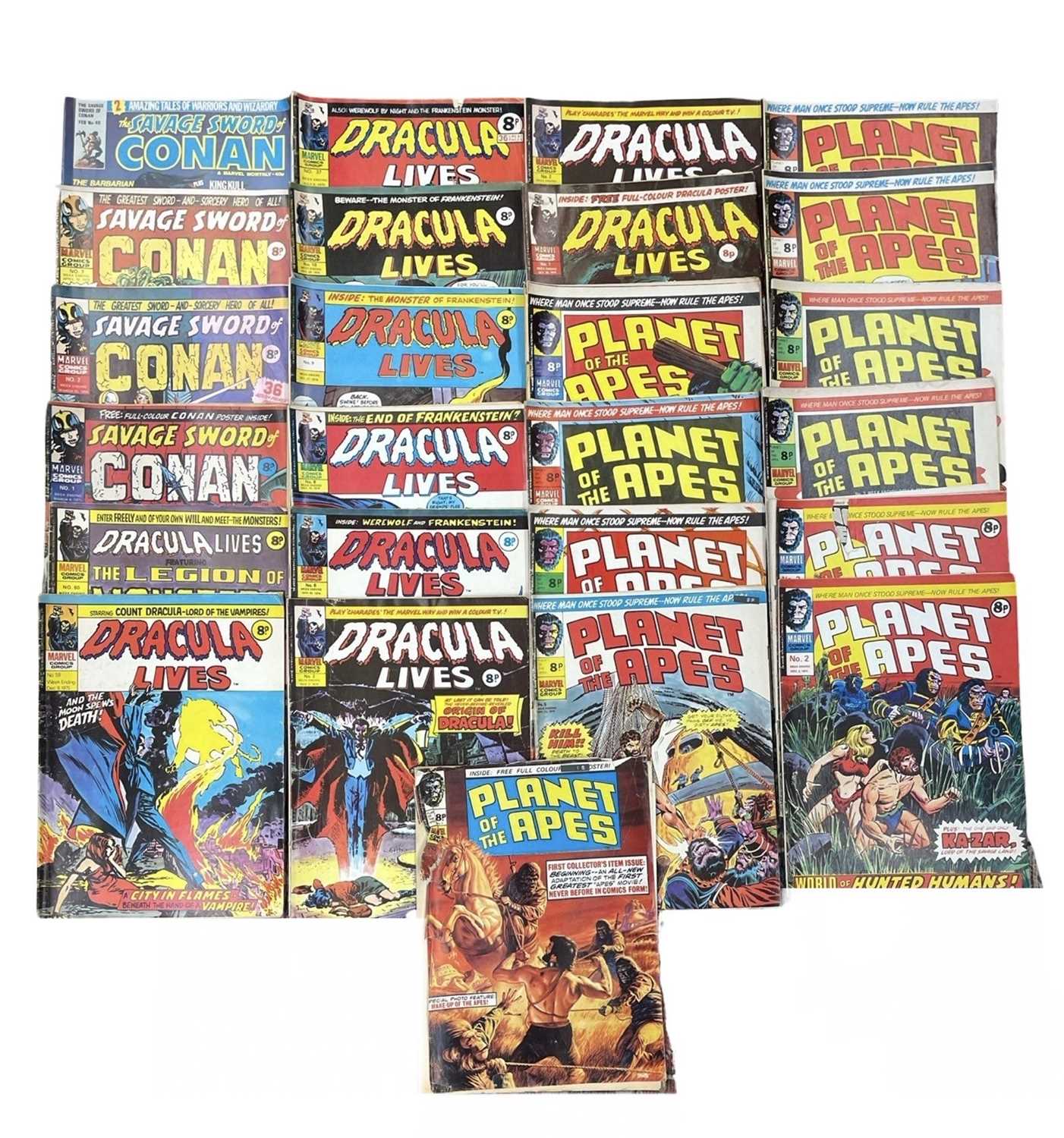 Lot 106 - A collection of 1970s horror comics by Marvel,...