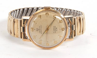 Lot 405 - A Verity 9ct gold gent's wristwatch, the case...