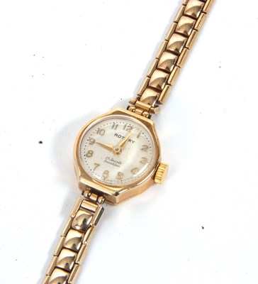 Lot 384 - Rotary 9ct gold lady's wristwatch, the watch...