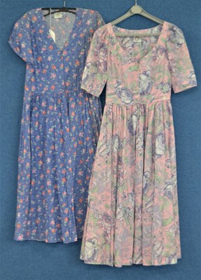 Lot 46 - Two c.1980's Laura Ashley pastel floral cotton...