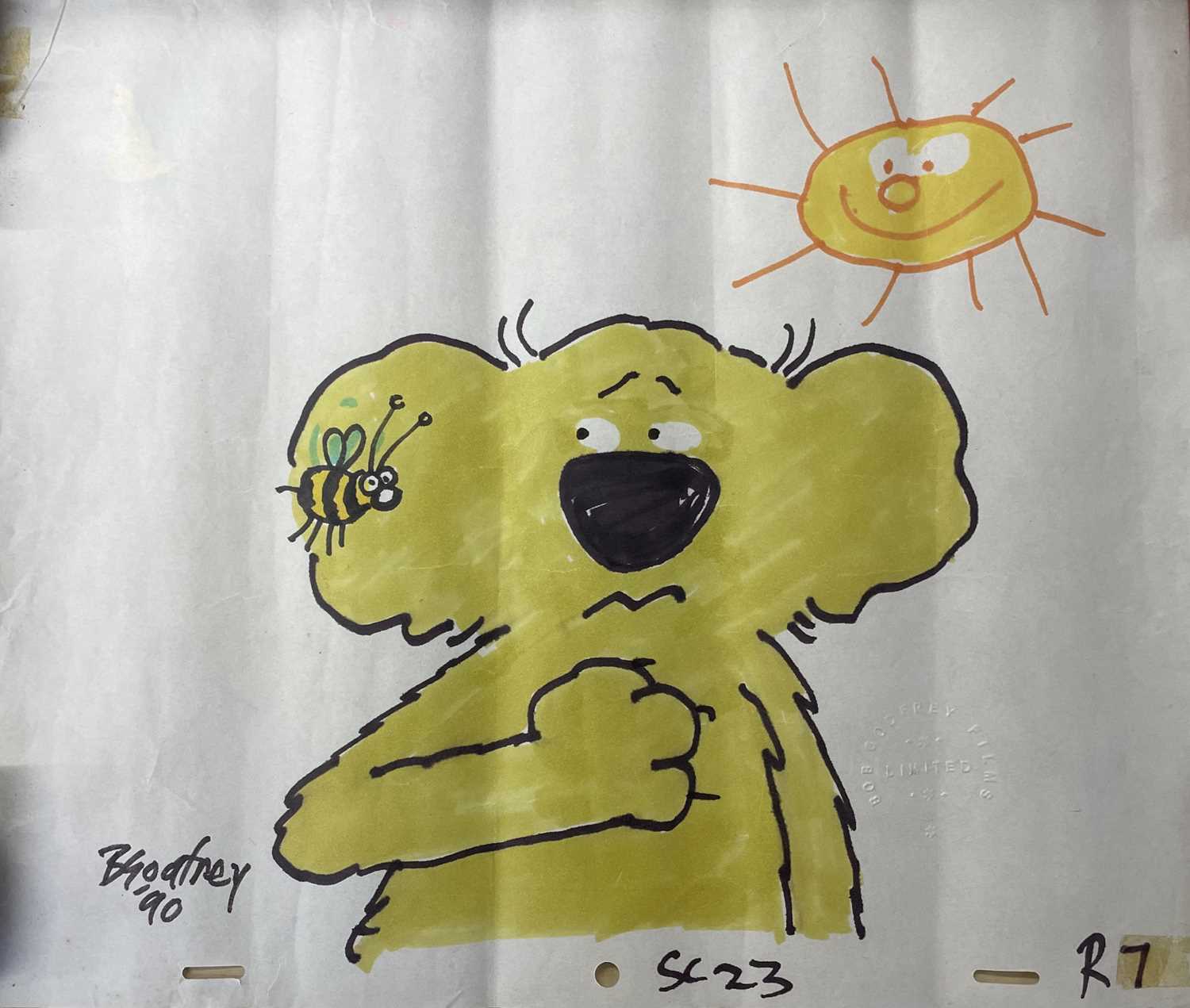 Lot 23 - An original signed pen drawing of Roobarb...