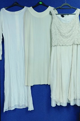 Lot 53 - Three cream lady's occasion wear dresses to...