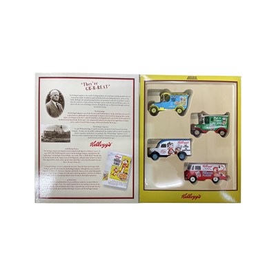 Lot 215 - A limited edition box of die-cast Lledo vans,...