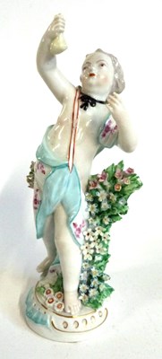 Lot 398 - 18th Century large Derby Cupid Figure in Disguise c1770